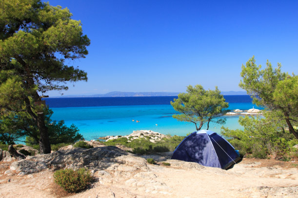 beach side camping